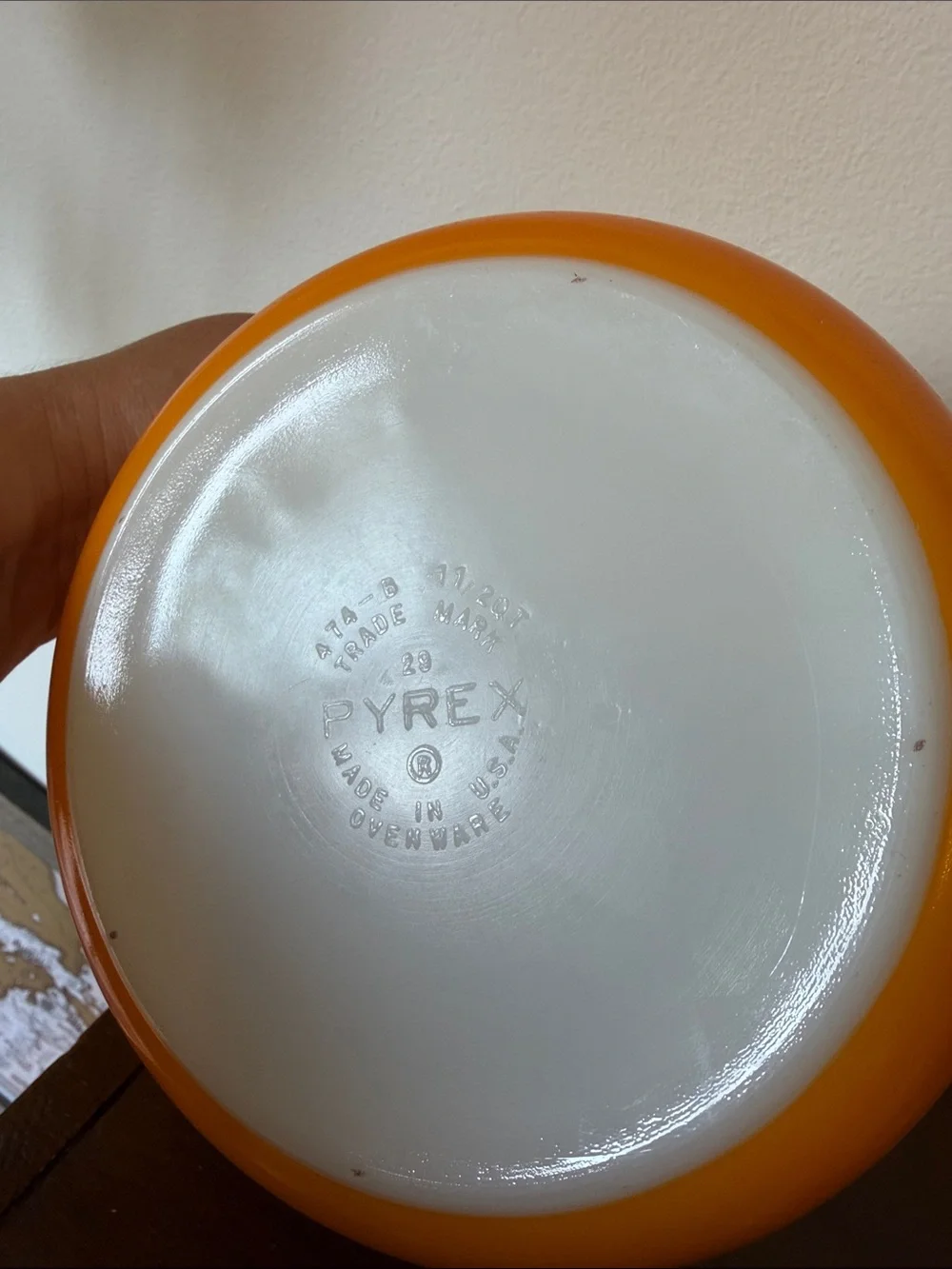 Pyrex Orange Mixing Bowl - Classic Home Kitchen Serving Bowl